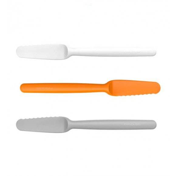 FISKARS FUNCTIONAL FORM 1016121 Zestaw 3 noży do smarowania / tworzywo sztuczne