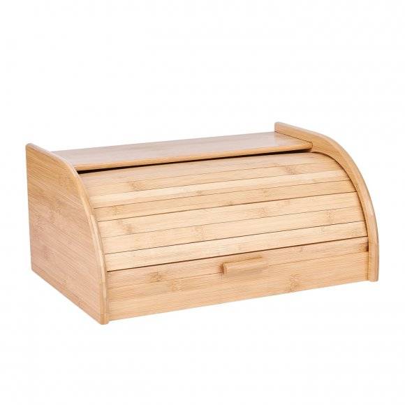 TADAR Chlebak bambusowy 27x40x18 cm / jasne drewno bambusowe