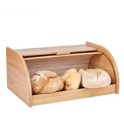 TADAR Chlebak bambusowy 27x40x18 cm / jasne drewno bambusowe