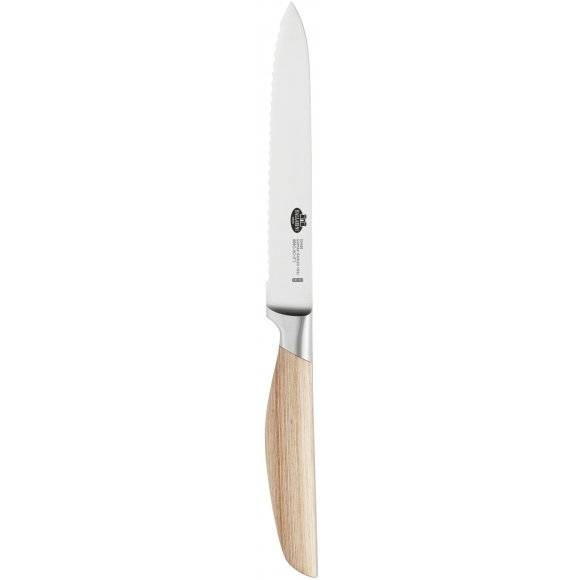 BALLARINI TEVERE Nóż uniwersalny z ząbkami / 13 cm / stal nierdzewna, drewno