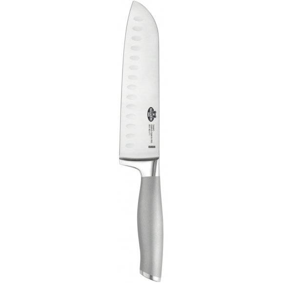 BALLARINI TANARO Nóż Santoku z rowkami / 18 cm / stal nierdzewna