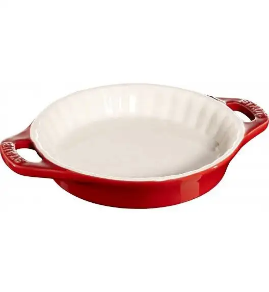 STAUB COOKING Okrągły półmisek ceramiczny do ciast / 200 ml / Ø 13 cm / czerwony / ceramika