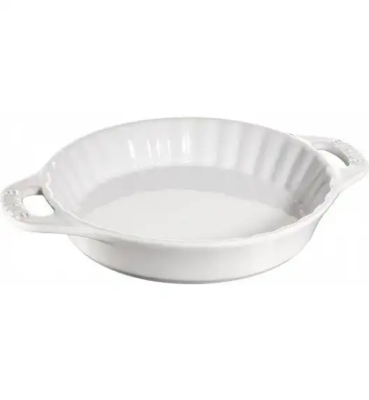 STAUB COOKING Okrągły półmisek ceramiczny do ciast / 1,2 l / Ø 24 cm / biały / ceramika