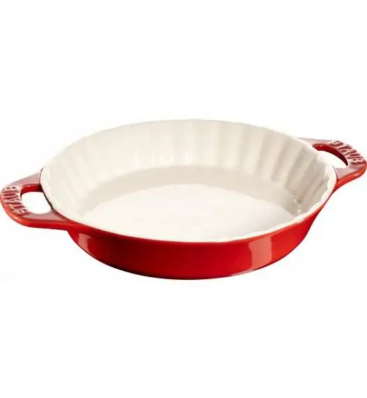STAUB COOKING Okrągły półmisek ceramiczny do ciast / 2 l / Ø 28 cm / czerwony / ceramika