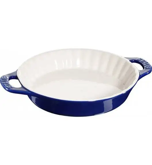 STAUB COOKING Okrągły półmisek ceramiczny do ciast / 2 l / Ø 28 cm / niebieski / ceramika