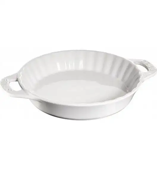 STAUB COOKING Okrągły półmisek ceramiczny do ciast / 2 l / Ø 28 cm / biały / ceramika