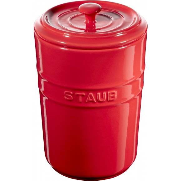 STAUB STORAGE Pojemnik do przechowywania / 1,5 l / czerwony / ceramika