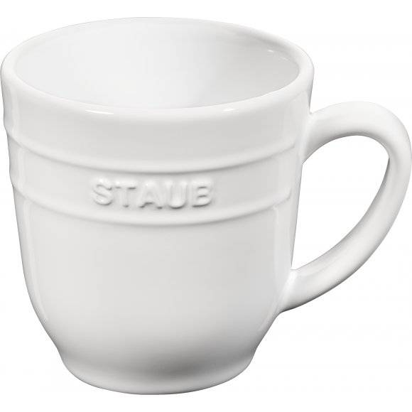 STAUB SERVING Kubek ceramiczny / 350 ml / biały / ceramika
