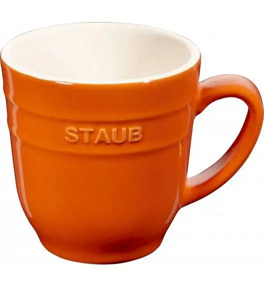 STAUB SERVING Kubek ceramiczny / 350 ml / pomarańczowy / ceramika