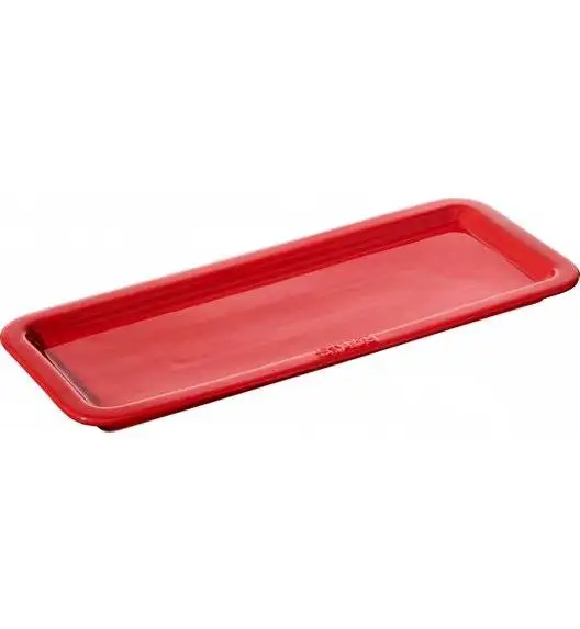 STAUB SERVING Taca do serwowania / 37 x 14,5 cm / czerwony / ceramika 
