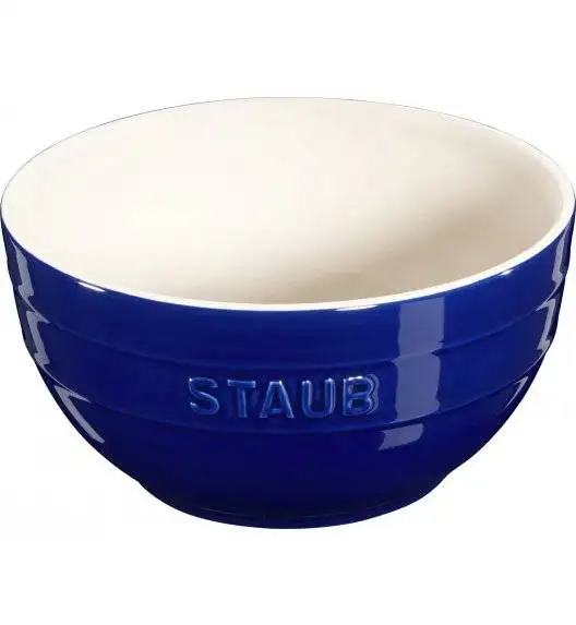 STAUB SERVING Miska okrągła / Ø 17 cm / 1,2 l / niebieski / ceramika