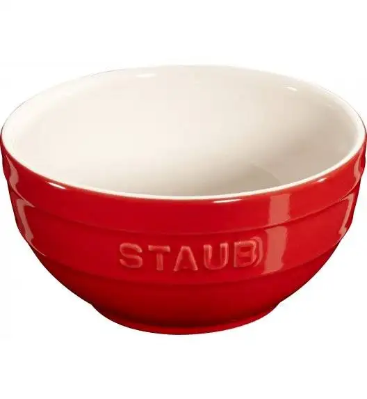 STAUB SERVING Miska okrągła / Ø 12 cm / 0,4 l / czerwony / ceramika