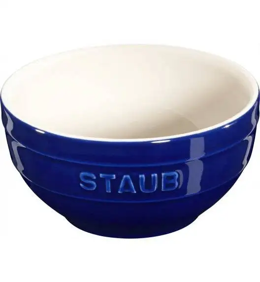 STAUB SERVING Miska okrągła / Ø 12 cm / 0,4 l / niebieski / ceramika