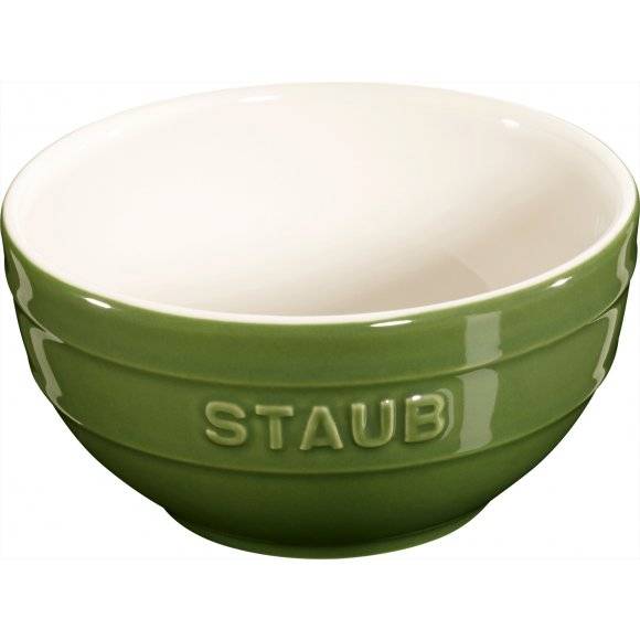 STAUB SERVING Miska okrągła / Ø 12 cm / 0,4 l / zielony / ceramika