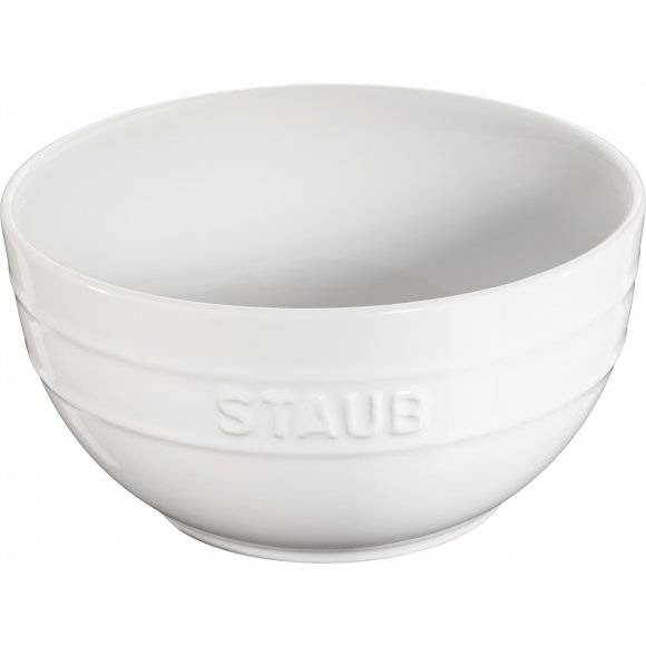 STAUB SERVING Miska okrągła / Ø 17 cm / 1,2 l / biały / ceramika