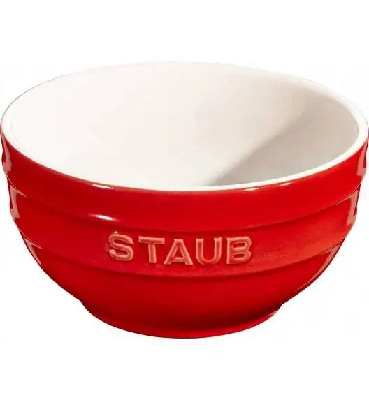 STAUB SERVING Miska okrągła / Ø 14 cm / 0,7 l / czerwony / ceramika