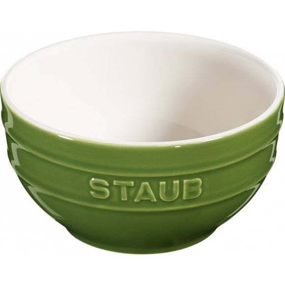 STAUB SERVING Miska okrągła / Ø 14 cm / 0,7 l / zielony / ceramika