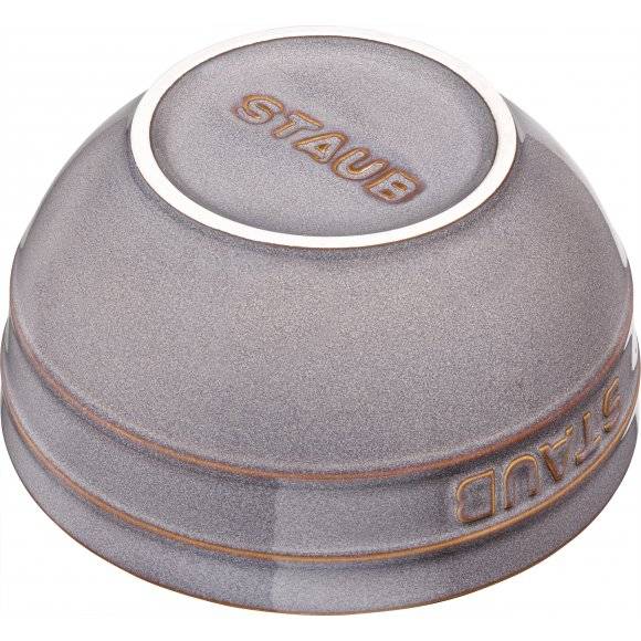 STAUB SERVING Miska okrągła / Ø 14 cm / 0,7 l / antyczny szary / ceramika