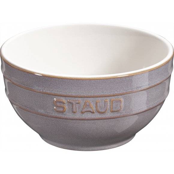 STAUB SERVING Miska okrągła / Ø 14 cm / 0,7 l / antyczny szary / ceramika