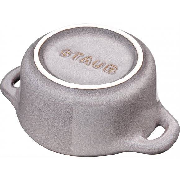 STAUB GIFT GIVING Garnek okrągły do serwowania / 200 ml / antyczny szary / ceramika