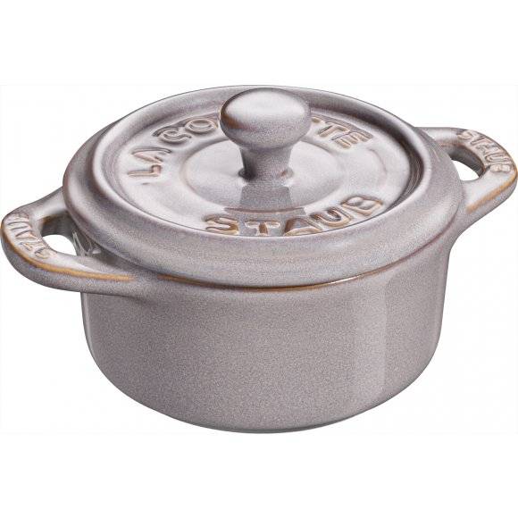 STAUB GIFT GIVING Garnek okrągły do serwowania / 200 ml / antyczny szary / ceramika