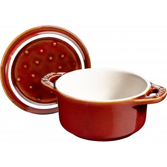 STAUB GIFT GIVING Garnek okrągły do serwowania / 200 ml / kasztanowy / ceramika