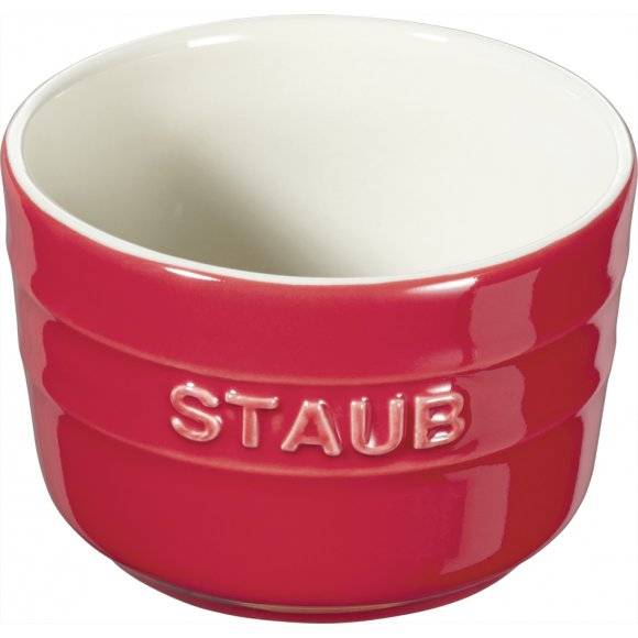 STAUB XS-MINIS Ramekin okrągły / 2 sztuki / 150 ml / czerwony / ceramika
