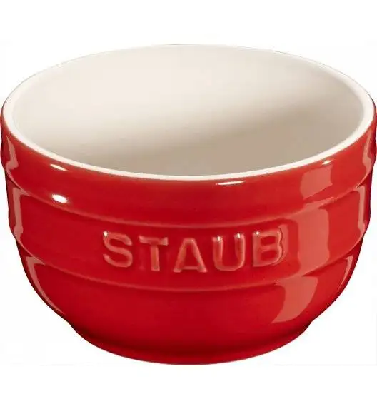STAUB XS-MINIS Ramekin okrągły / 2 sztuki / 200 ml / czerwony / ceramika
