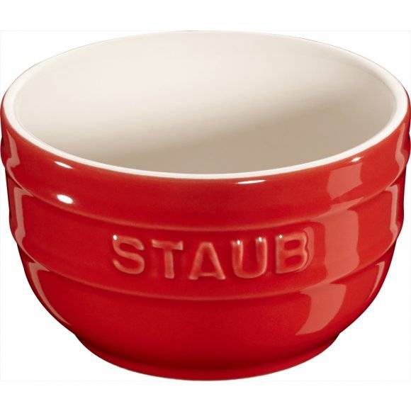 STAUB XS-MINIS Ramekin okrągły / 2 sztuki / 200 ml / czerwony / ceramika