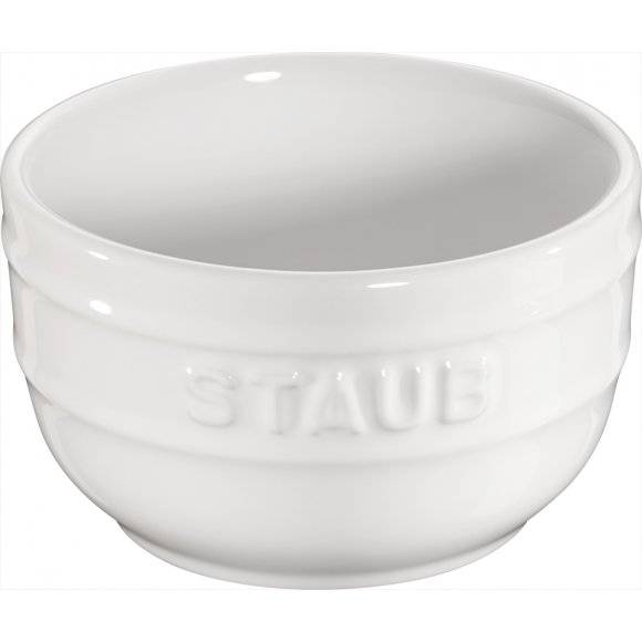 STAUB XS-MINIS Ramekin okrągły / 2 sztuki / 200 ml / biały / ceramika