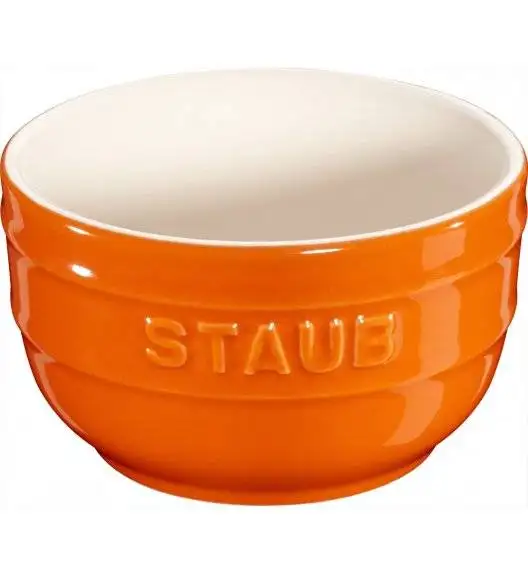 STAUB XS-MINIS Ramekin okrągły / 2 sztuki / 200 ml / pomarańczowy / ceramika