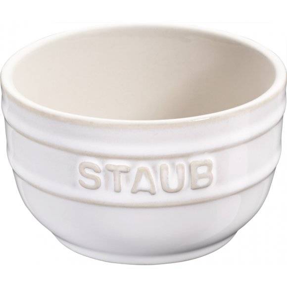 STAUB XS-MINIS Ramekin okrągły / 2 sztuki / 200 ml / kość słoniowa / ceramika