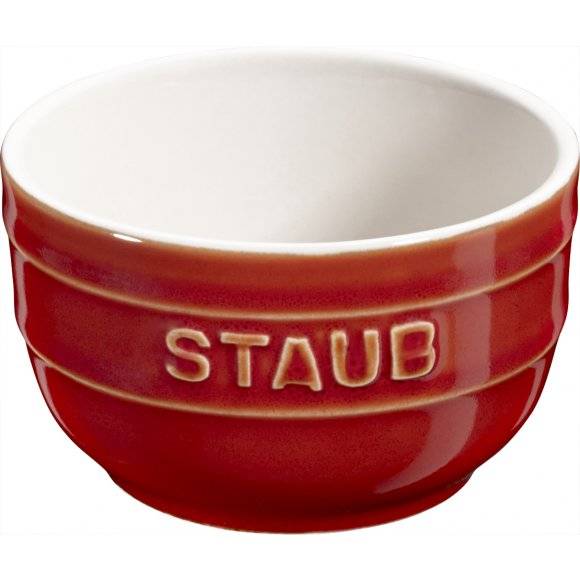 STAUB XS-MINIS Ramekin okrągły / 2 sztuki / 200 ml / kasztanowy / ceramika