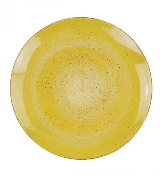 LUBIANA BOSS 6630J Talerz obiadowy 27 cm / żółty / porcelana ręcznie malowana