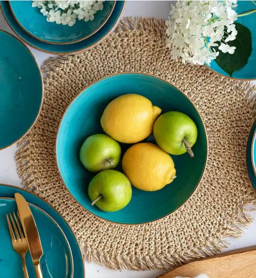 LUBIANA BOSS 6630L Salaterka 21 cm / morska / porcelana ręcznie malowana