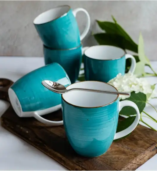 LUBIANA BOSS 6630L Kubek 380 ml 6 os / 6 el / morski / porcelana ręcznie malowana