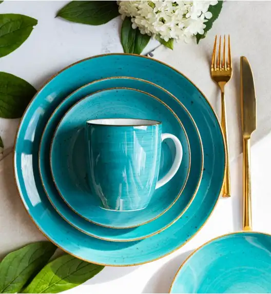 LUBIANA BOSS 6630L Kubek 380 ml 6 os / 6 el / morski / porcelana ręcznie malowana