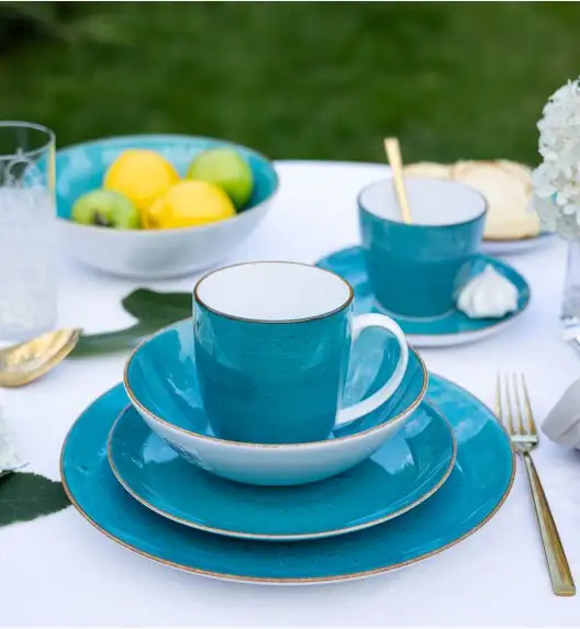 LUBIANA BOSS 6630L Kubek 380 ml 12 os / 12 el / morski / porcelana ręcznie malowana