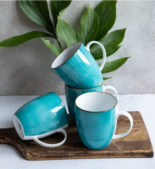 LUBIANA BOSS 6630L Kubek 380 ml 12 os / 12 el / morski / porcelana ręcznie malowana