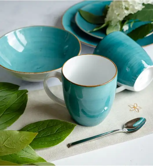 LUBIANA BOSS 6630L Kubek 380 ml 12 os / 12 el / morski / porcelana ręcznie malowana