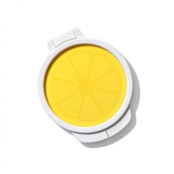 OXO GOOD GRIPS Pojemnik osłonka do cytryny / żółty, biały / tworzywo sztuczne