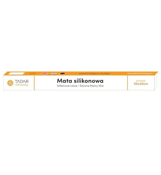 TADAR SILCO Stolnica / mata 40 x 50 cm / silikon / czarna