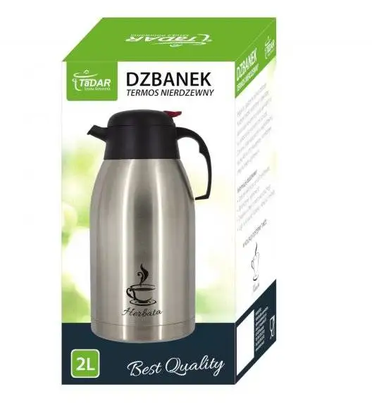 TADAR Termos / dzbanek konferencyjny na herbatę 2 L / stal nierdzewna