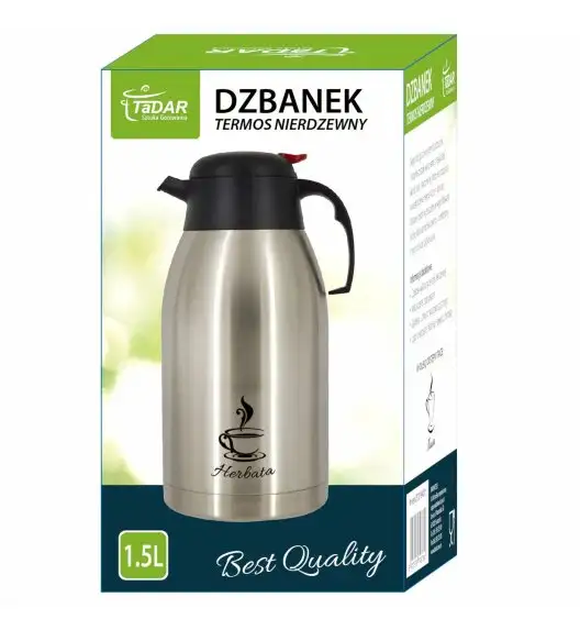 TADAR Termos / dzbanek konferencyjny na herbatę 1,5 L / stal nierdzewna
