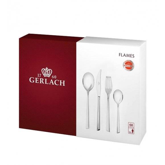 Gerlach Flames Sztućce Komplet 92 el (68P+24P) / 18 osób / połysk