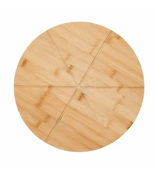 TADAR Deska do serwowania pizzy ø 33 cm / drewno bambusowe