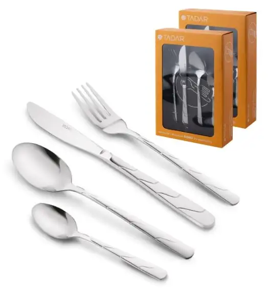 TADAR SONO Sztućce Komplet 48 el pudełko / 12 osób / połysk