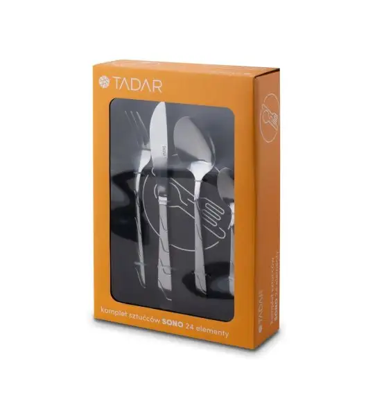 TADAR SONO Sztućce Komplet 96 el pudełko / 24 osoby / połysk