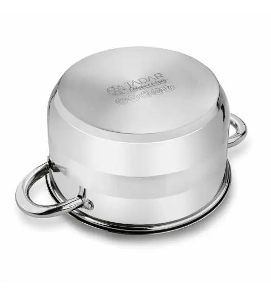 TADAR LUZON Garnek z pokrywką / 6 l / Ø 24 cm / stal nierdzewna, szkło 