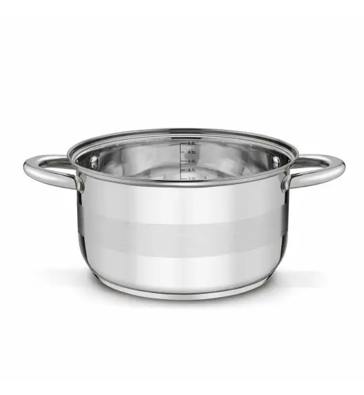 TADAR LUZON Garnek z pokrywką / 6 l / Ø 24 cm / stal nierdzewna, szkło 